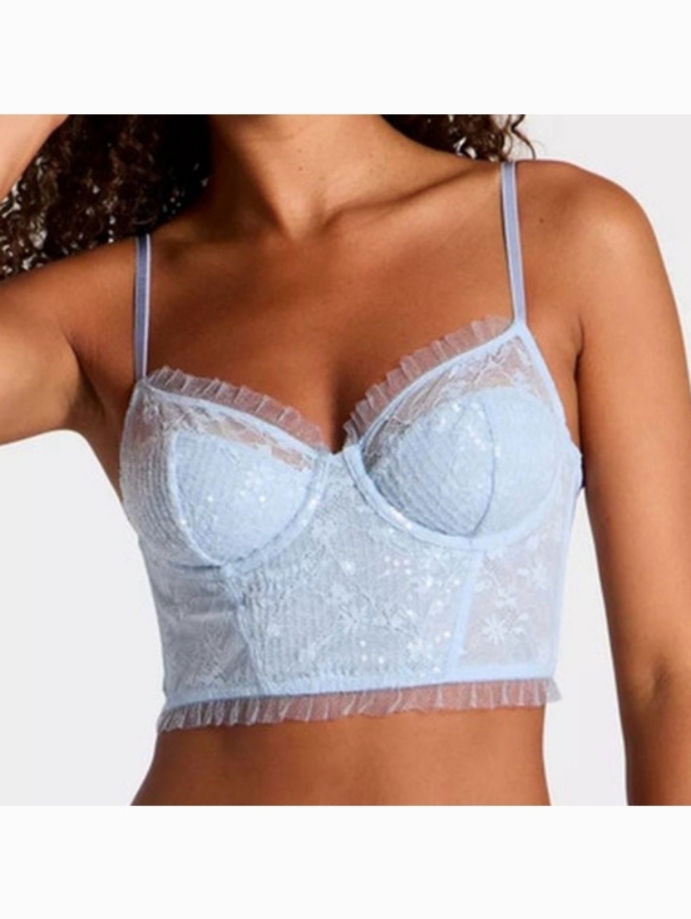 Wild Fable‎ Sequin Lace Corset Top